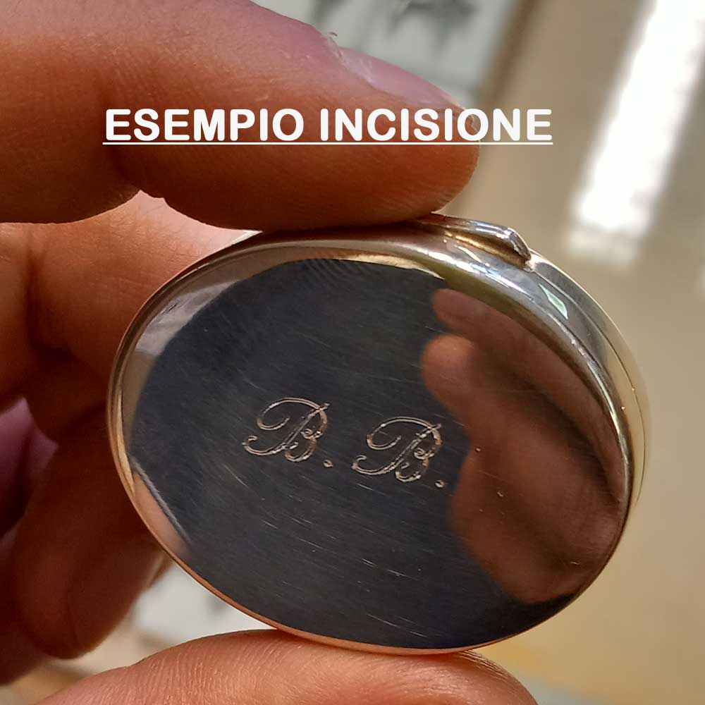 Portapillole argento 925 medio personalizzabile • Lorenzi Milano