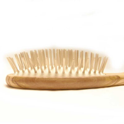 Spazzola per capelli in legno piccola