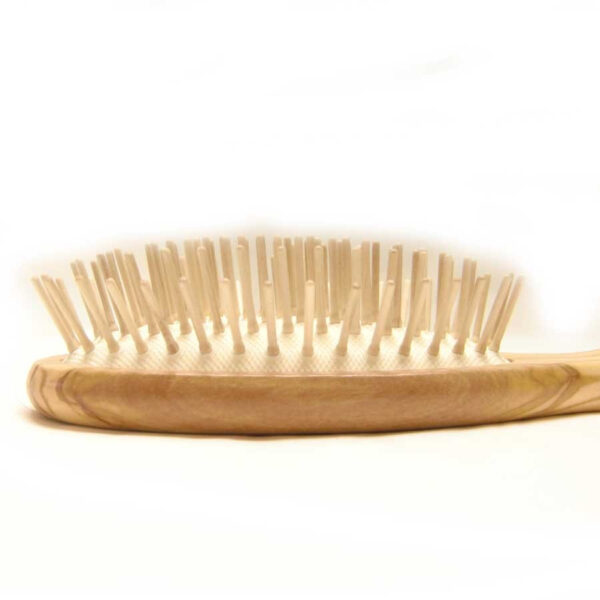 Spazzola per capelli in legno piccola