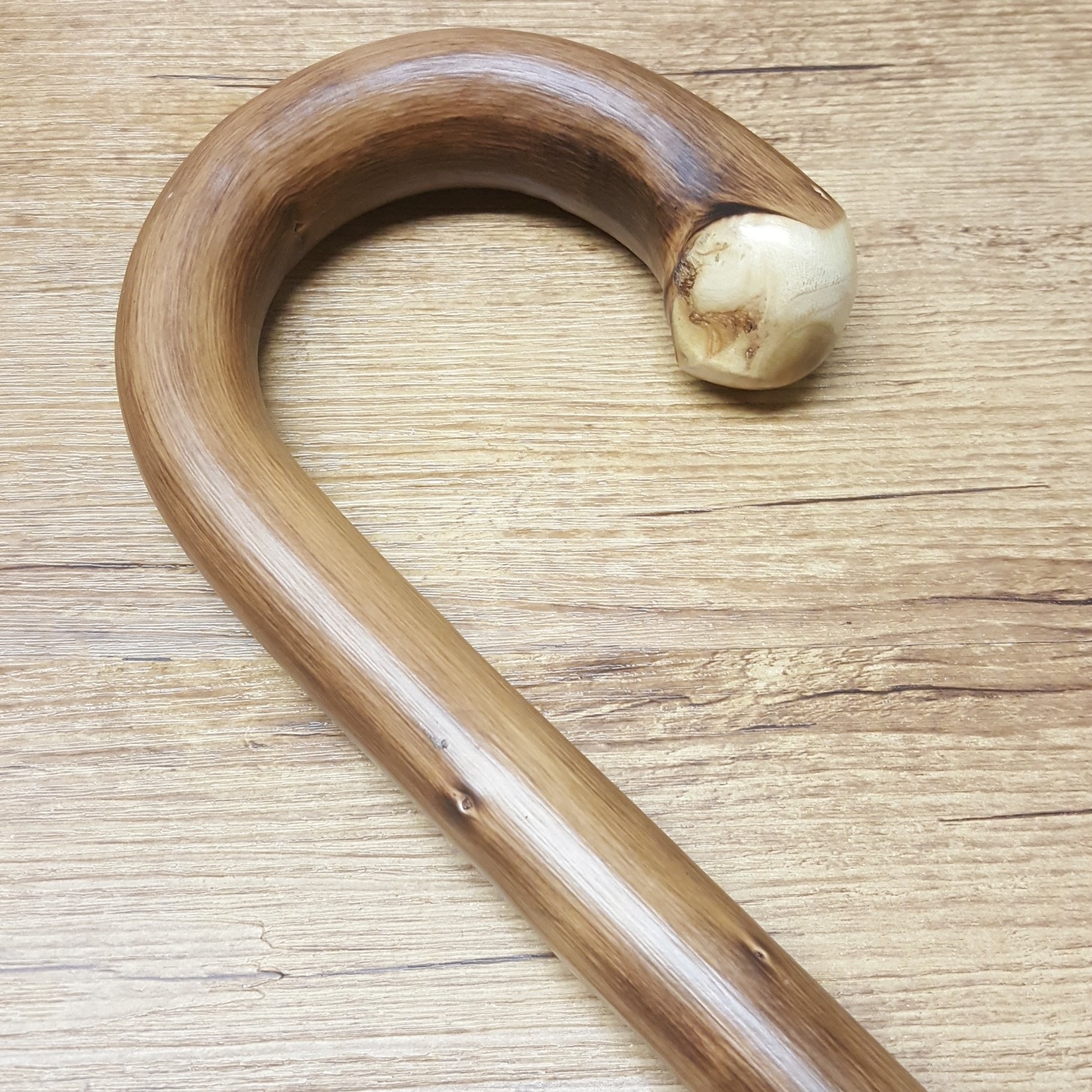 Bastone da passeggio legno di castagno – chiaro e nodo grosso