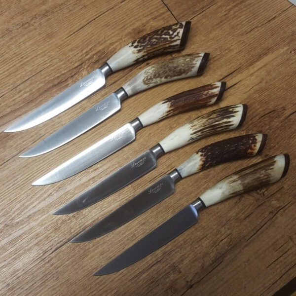 Set coltelli artigianali Lorenzi  in cervo