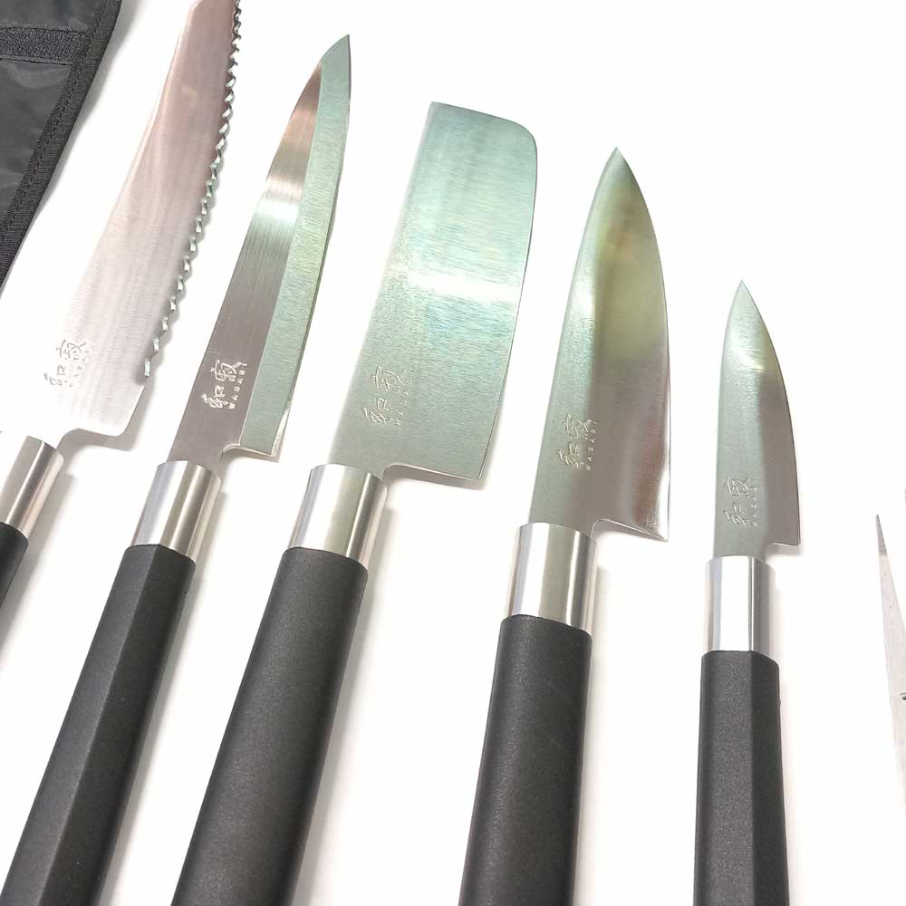 Set coltelli giapponesi KAI con custodia • Lorenzi Milano